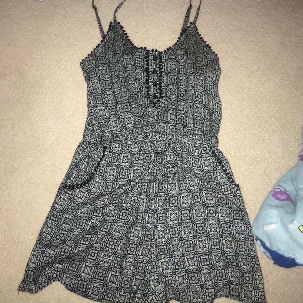 patterned romper